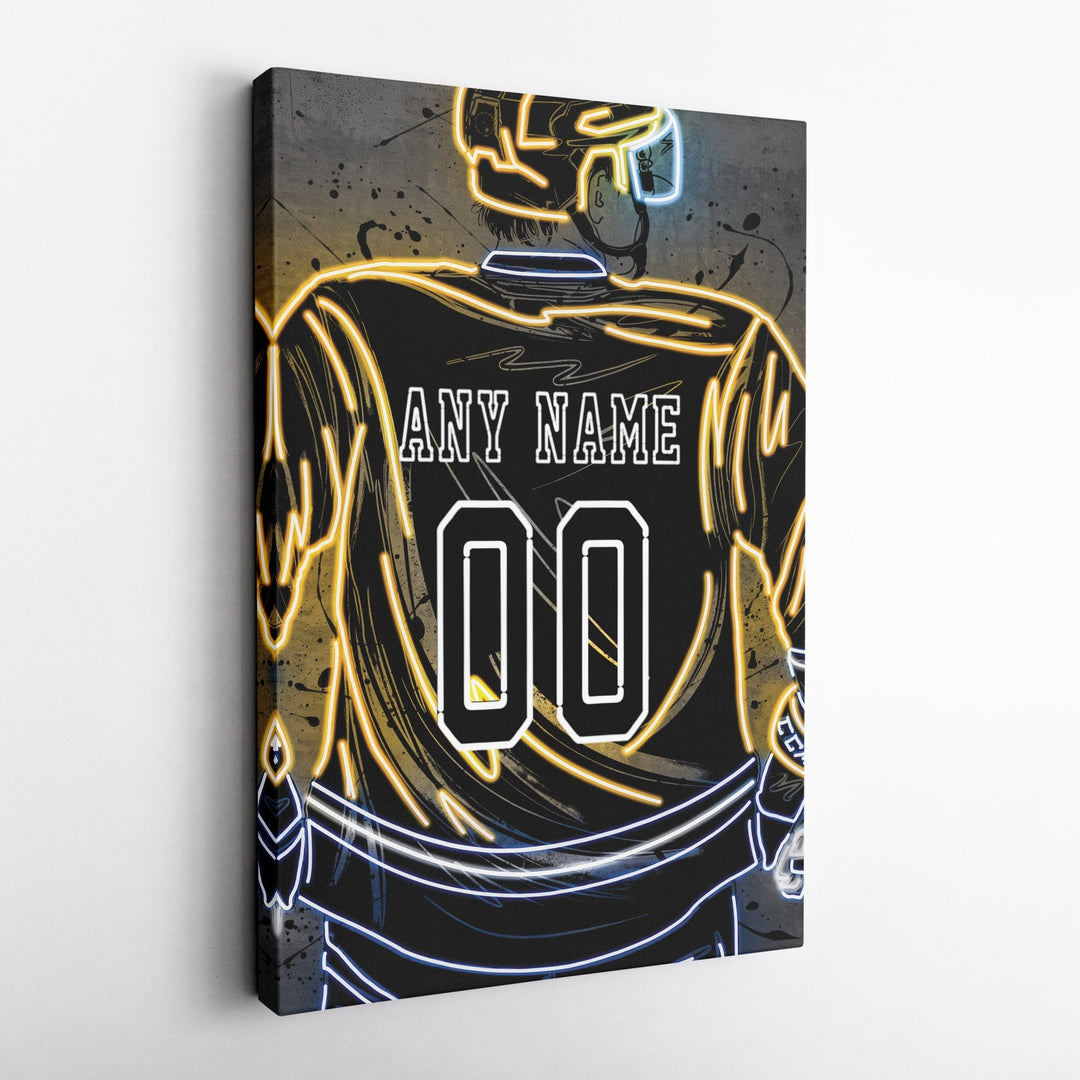Nashville Predators Custom Jersey Canvas | Neon Wall Art - CanvasNeon