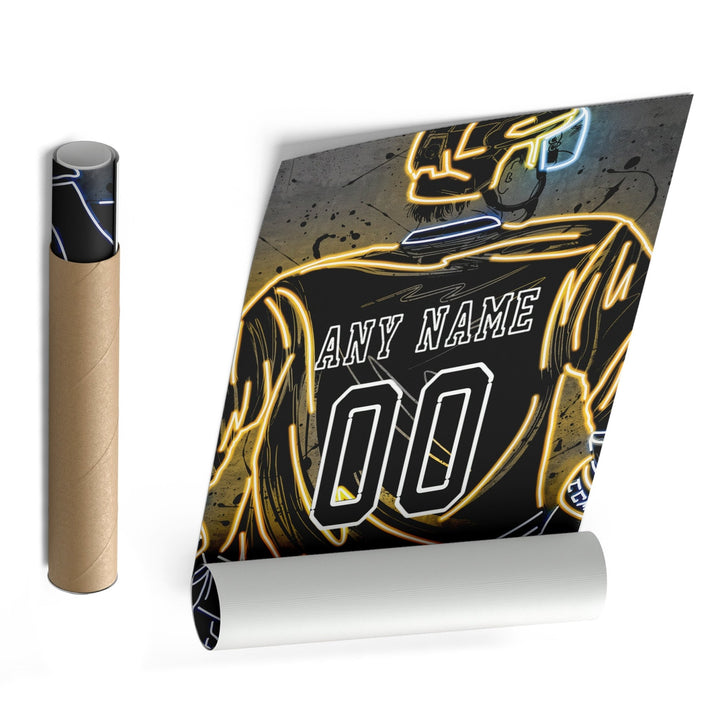 Nashville Predators Custom Jersey Canvas | Neon Wall Art - CanvasNeon