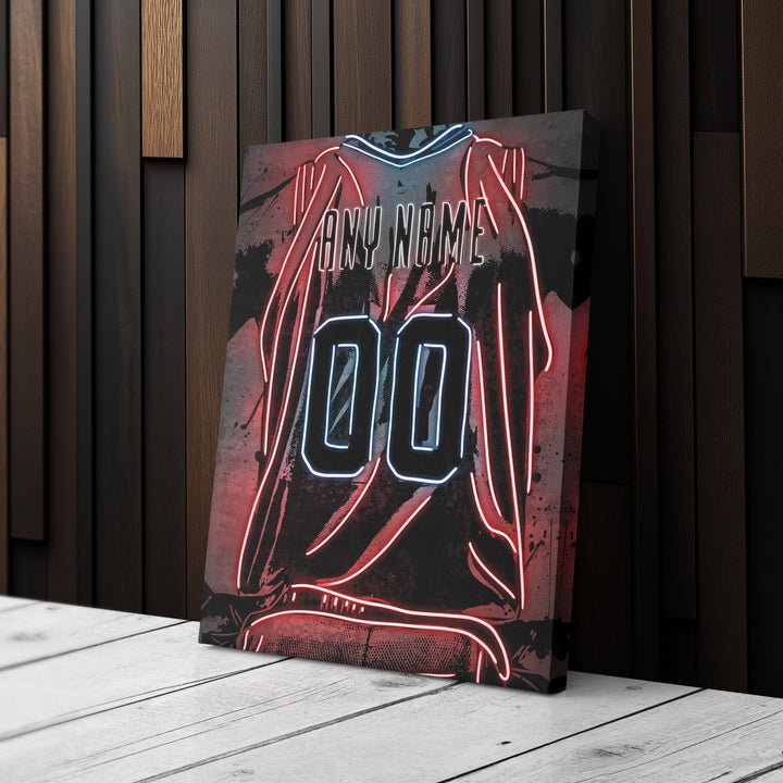 New Orleans Pelicans Custom Jersey Canvas | Neon Wall Art - CanvasNeon