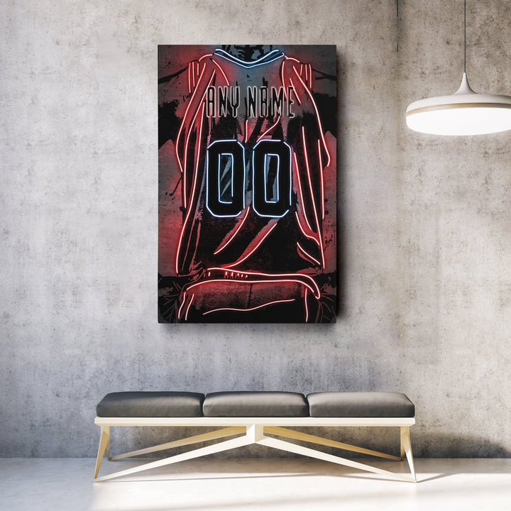 New Orleans Pelicans Custom Jersey Canvas | Neon Wall Art - CanvasNeon