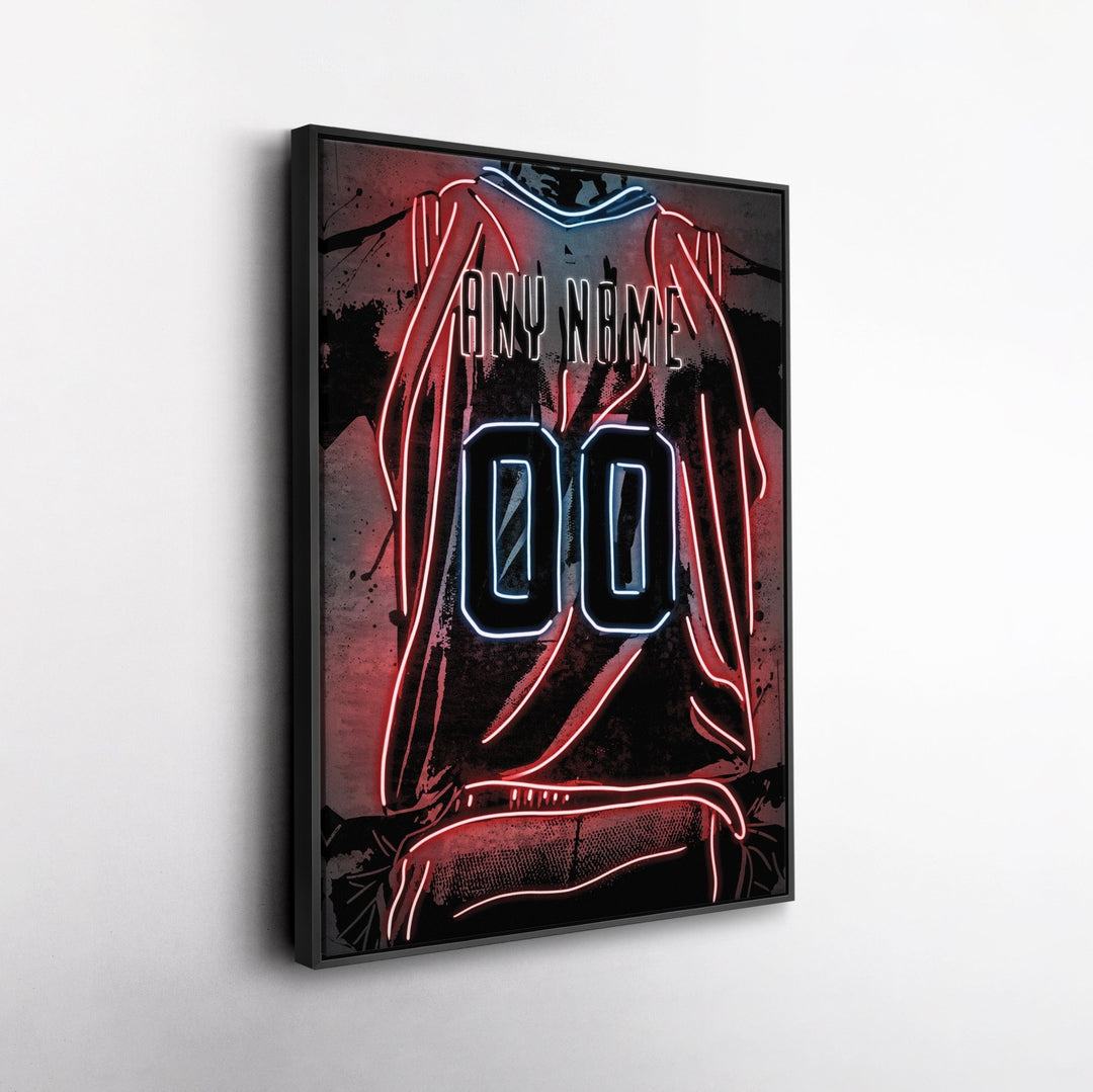 New Orleans Pelicans Custom Jersey Canvas | Neon Wall Art - CanvasNeon