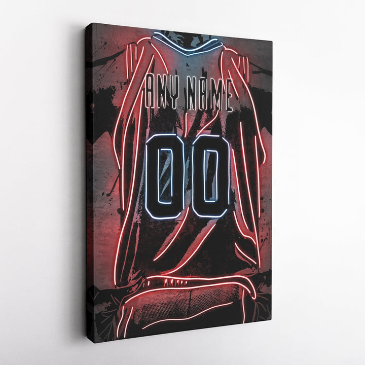 New Orleans Pelicans Custom Jersey Canvas | Neon Wall Art - CanvasNeon