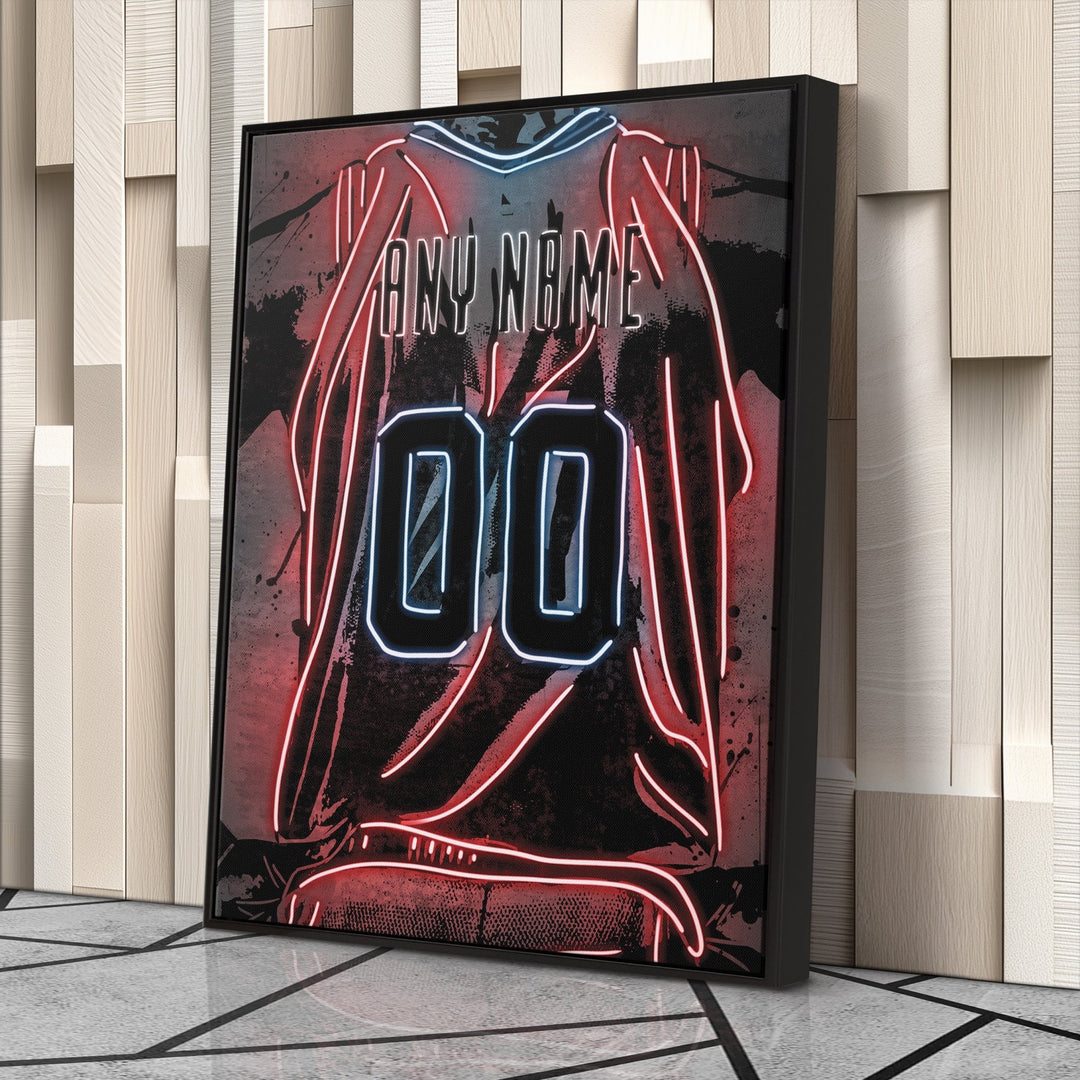 New Orleans Pelicans Custom Jersey Canvas | Neon Wall Art - CanvasNeon