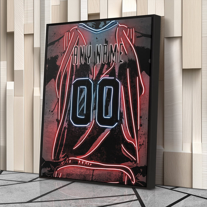 New Orleans Pelicans Custom Jersey Canvas | Neon Wall Art - CanvasNeon