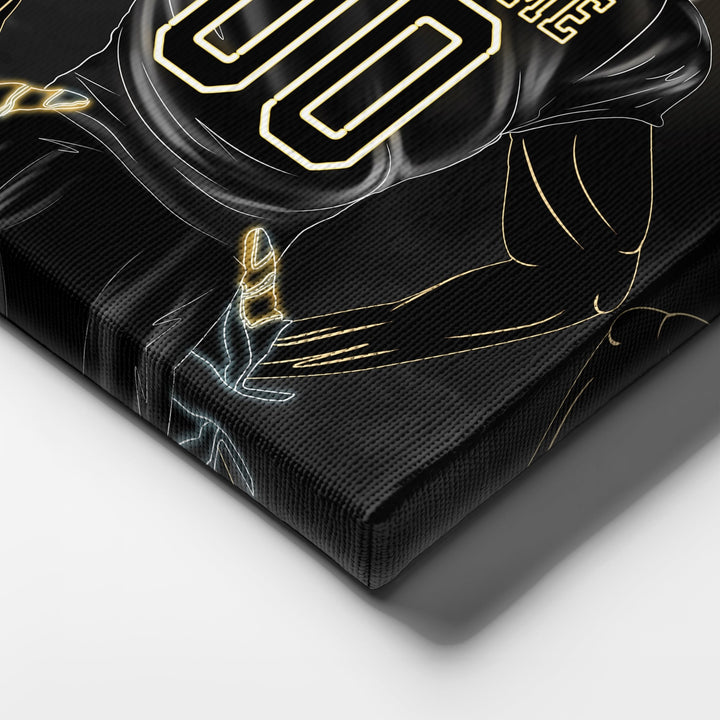 New Orleans Saints Personalized Jersey Canvas | Neon Wall Art - CanvasNeon