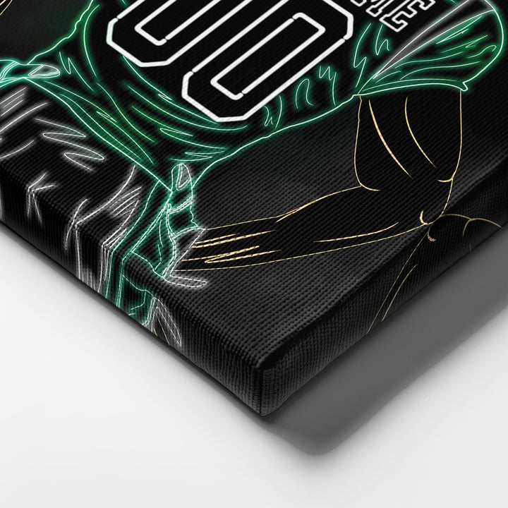New York Jets Personalized Jersey Canvas | Neon Wall Art - CanvasNeon