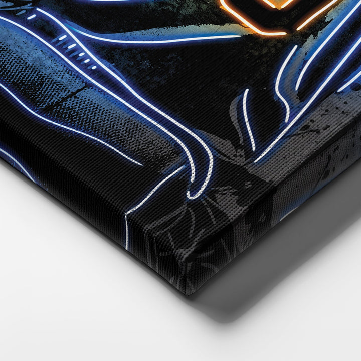 New York Knicks Custom Jersey Canvas | Neon Wall Art - CanvasNeon