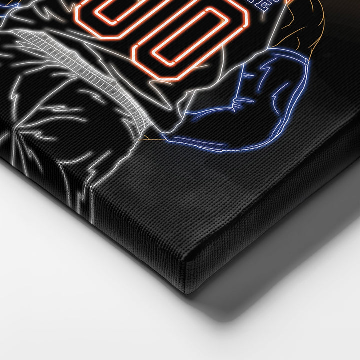 New York Knicks Personalized Jersey Canvas | Neon Wall Art - CanvasNeon