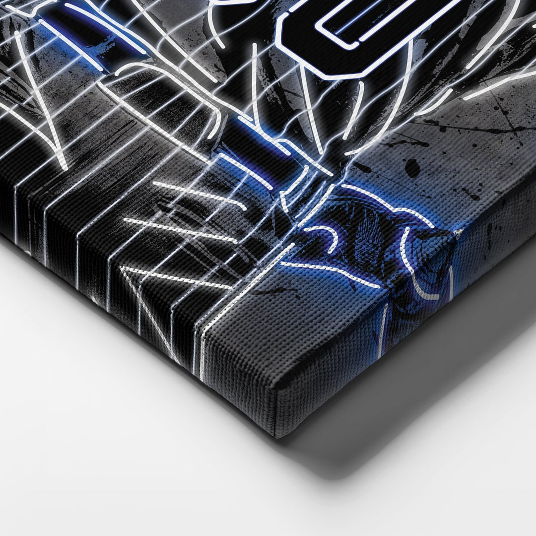New York Mets Custom Jersey Canvas | Neon Wall Art - CanvasNeon