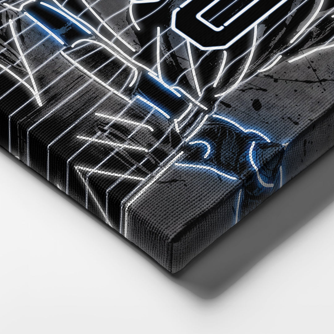 New York Yankees Custom Jersey Canvas | Neon Wall Art - CanvasNeon