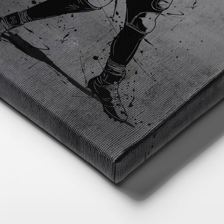 Nick Foles Neon Canvas Art | Modern Wall Decor for Eagles Fans - CanvasNeon