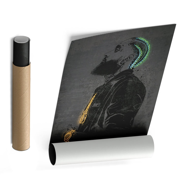 Nipsey Hussle Neon Canvas Art | Music Wall Decor - CanvasNeon