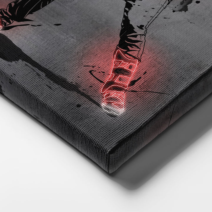Nolan Arenado Neon Canvas Art | Modern Wall Decor for Cardinals Fans - CanvasNeon