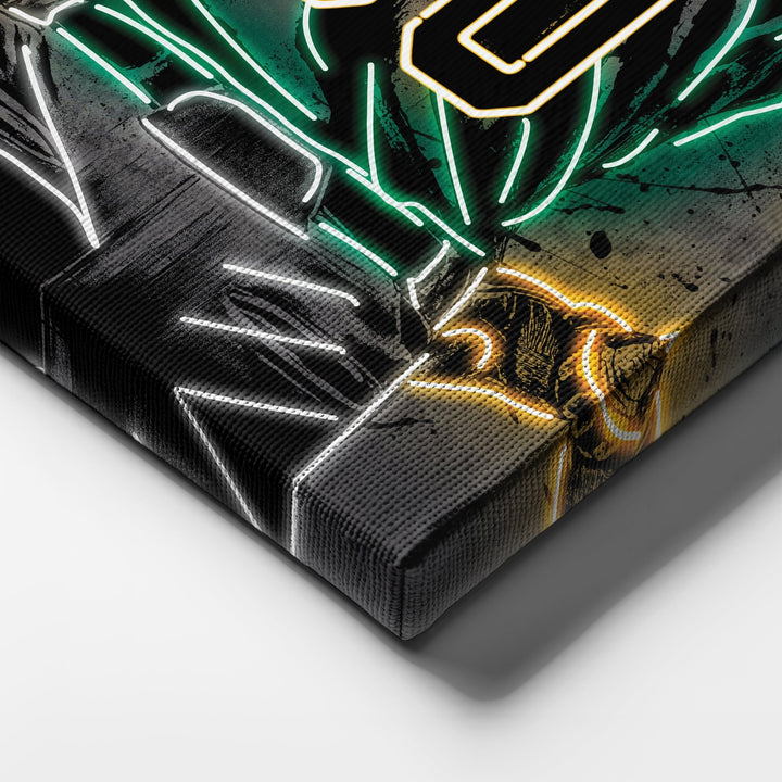 Oakland Athletics Custom Jersey Canvas | Neon Wall Art - CanvasNeon