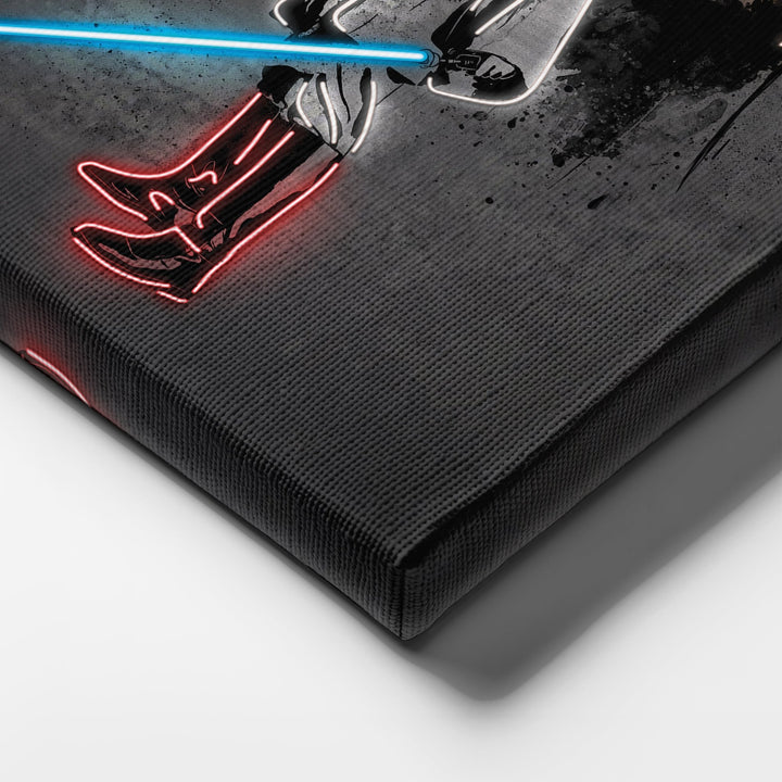 Obi Wan Kenobi Canvas | Star Wars Neon Wall Art - CanvasNeon