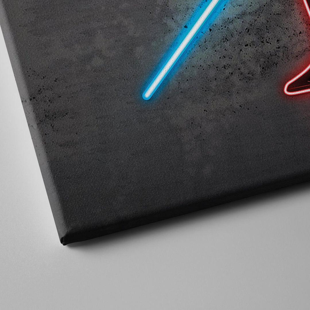 Obi Wan Kenobi Canvas | Star Wars Neon Wall Art - CanvasNeon