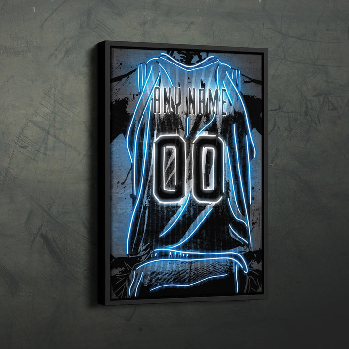 Orlando Magic Custom Jersey Canvas | Neon Wall Art - CanvasNeon