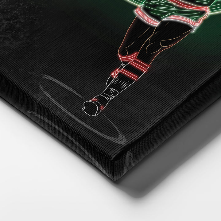 Oscar Robertson Neon Canvas Art | Bucks Wall Decor - CanvasNeon