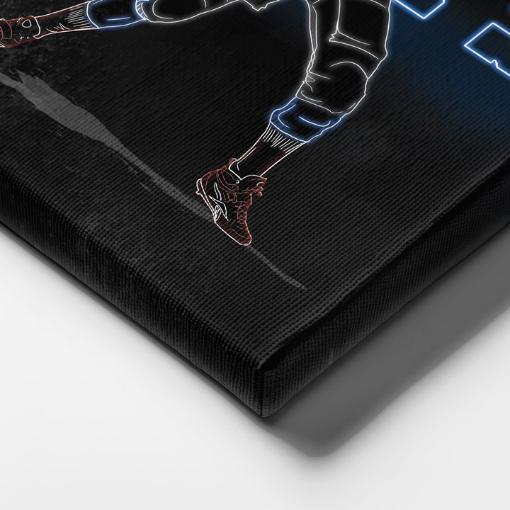 Peyton Manning Neon Canvas Art | Colts Wall Decor - CanvasNeon
