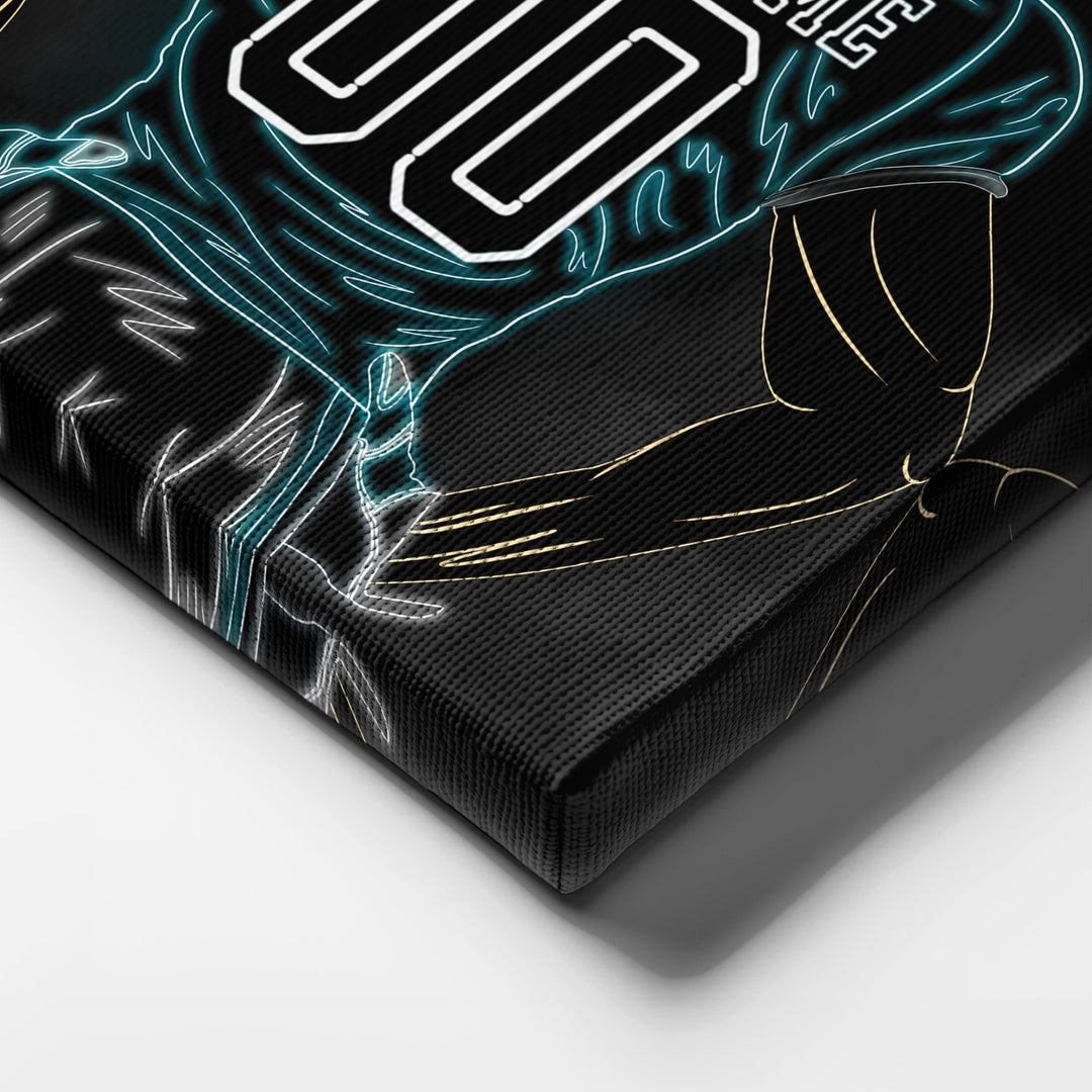 Philadelphia Eagles Personalized Jersey Canvas | Neon Wall Art - CanvasNeon