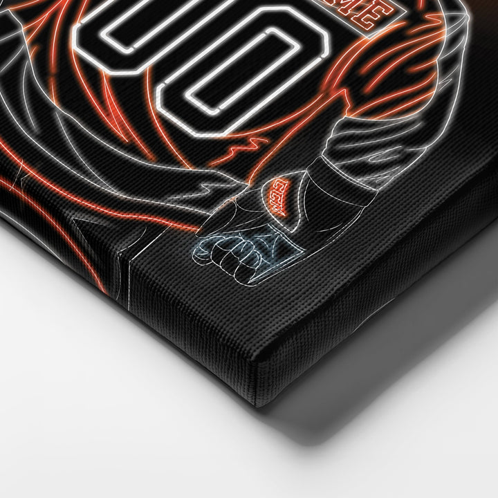 Philadelphia Flyers Personalized Jersey Canvas | Neon Wall Art - CanvasNeon