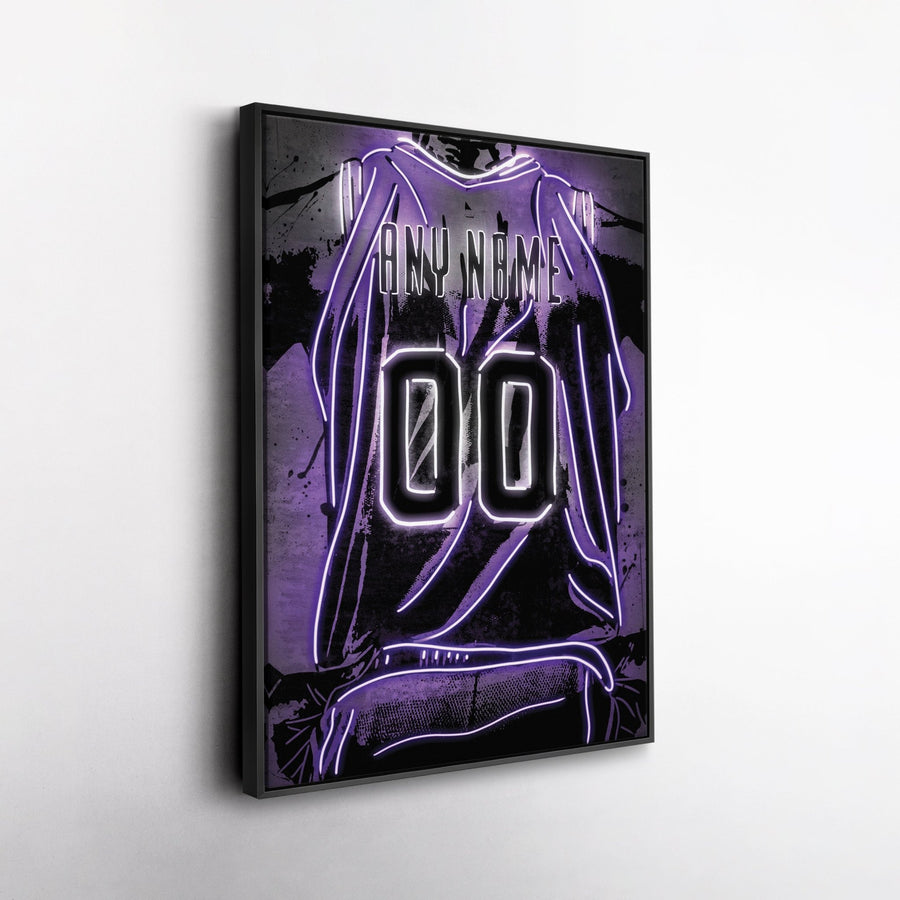 Phoenix Suns Custom Jersey Canvas | Neon Wall Art - CanvasNeon