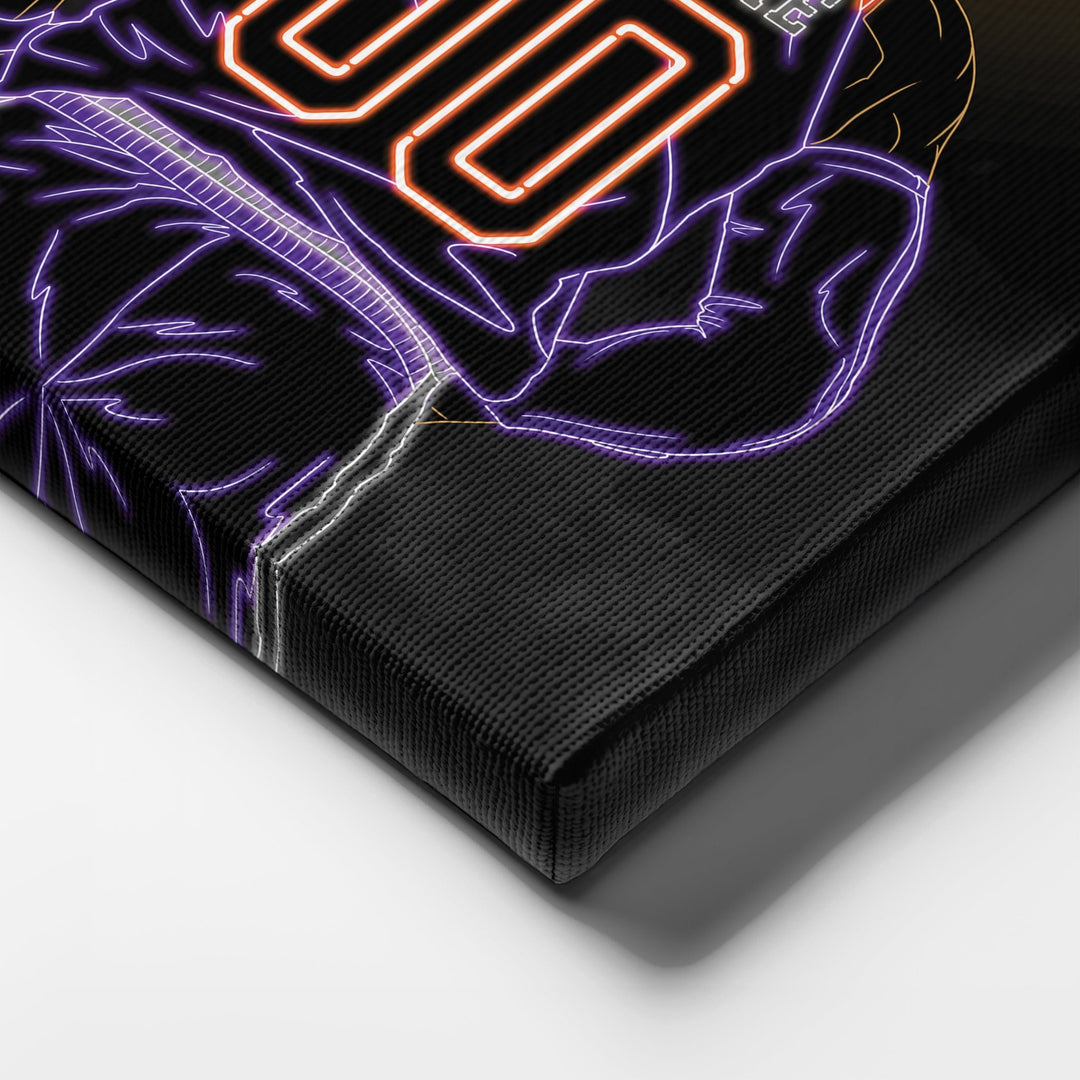Phoenix Suns Personalized Jersey Canvas | Neon Wall Art - CanvasNeon