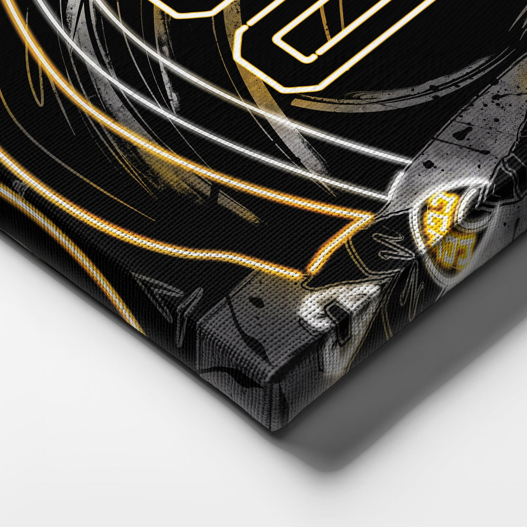 Pittsburgh Penguins Custom Jersey Canvas | Neon Wall Art - CanvasNeon