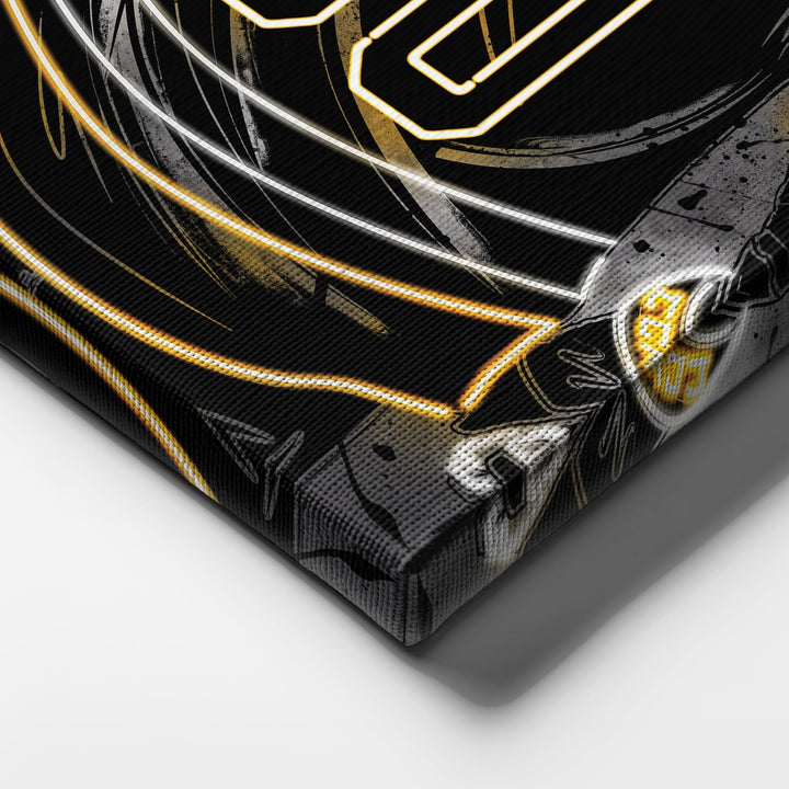 Pittsburgh Penguins Custom Jersey Canvas | Neon Wall Art - CanvasNeon