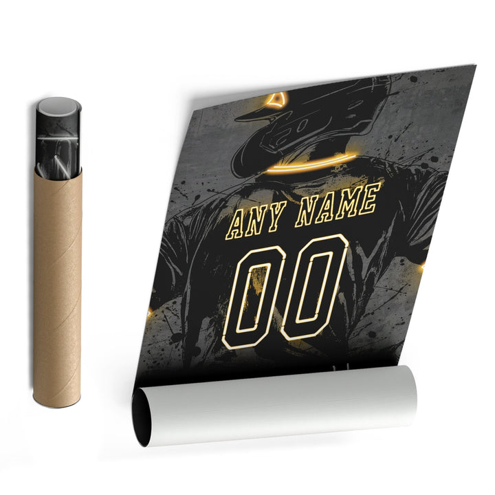 Pittsburgh Pirates Custom Jersey Canvas | Neon Wall Art - CanvasNeon