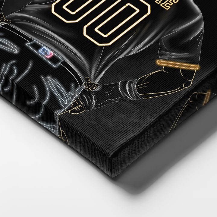 Pittsburgh Pirates Personalized Jersey Canvas | Neon Wall Art - CanvasNeon