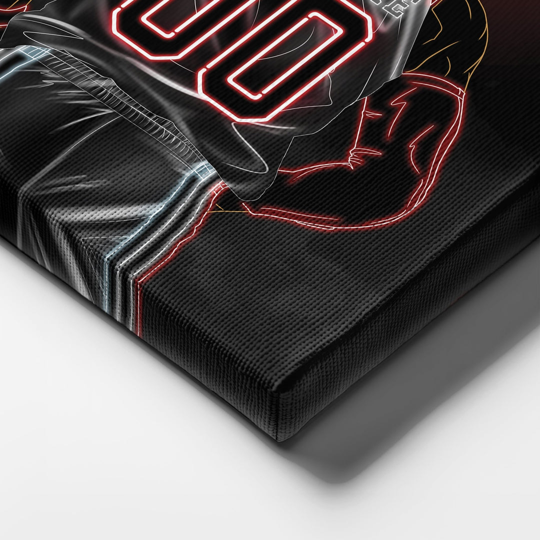 Portland Trail Blazers Personalized Jersey Canvas | Neon Wall Art - CanvasNeon