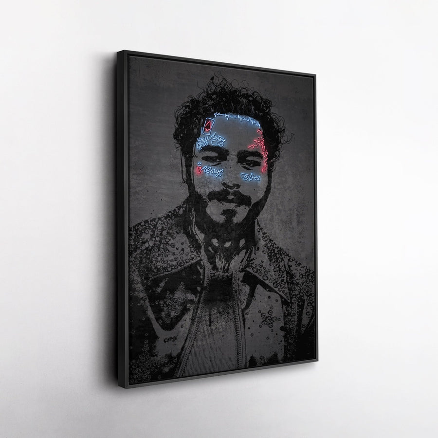 Post Malone Neon Canvas Art | Music Wall Decor - CanvasNeon