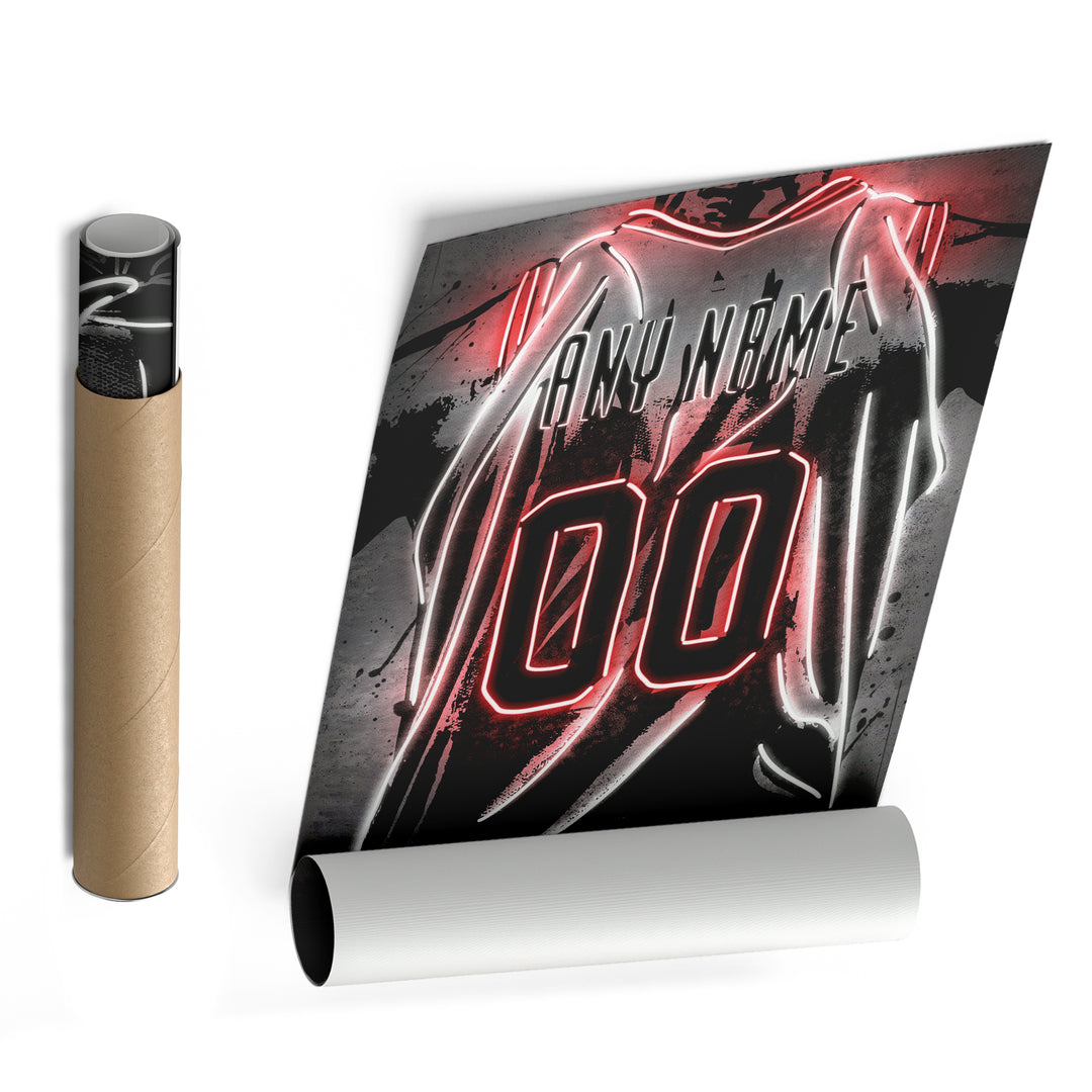 Portland Trail Blazers Custom Jersey Canvas | Neon Wall Art