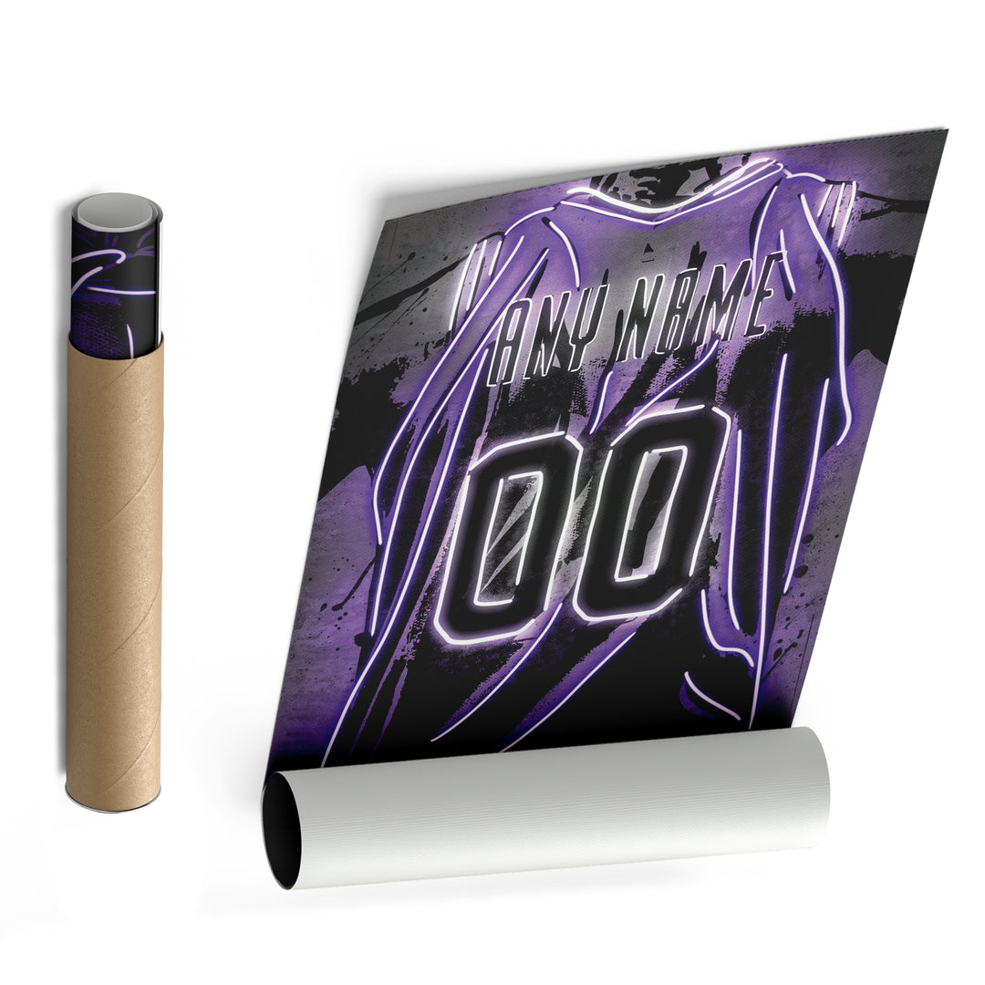 Phoenix Suns Custom Jersey Canvas | Neon Wall Art