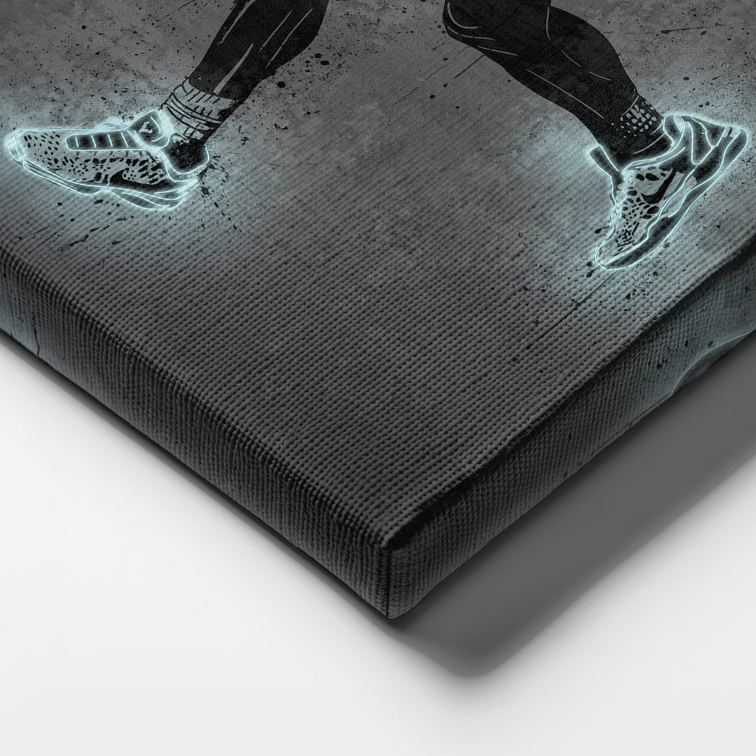 Rafael Nadal Neon Canvas Art | Modern Wall Decor for Tennis Fans - CanvasNeon