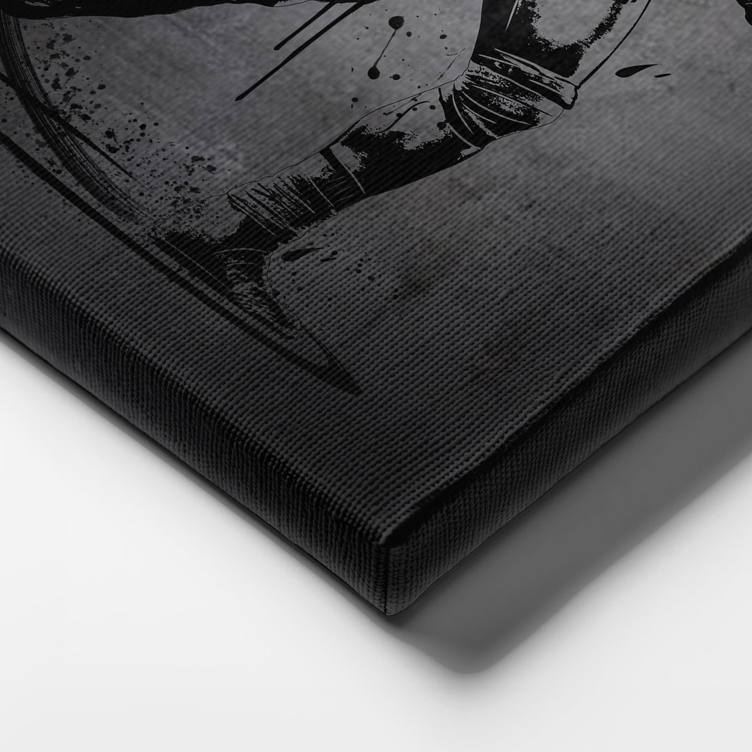 Ray Lewis Neon Canvas Art | Modern Wall Decor for Ravens Fans - CanvasNeon