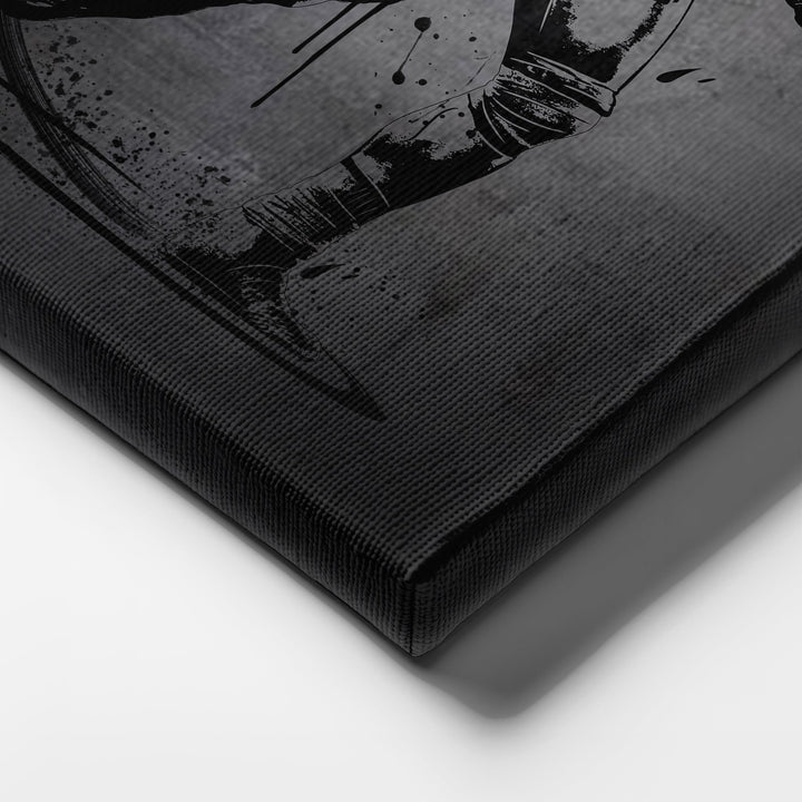 Ray Lewis Neon Canvas Art | Modern Wall Decor for Ravens Fans - CanvasNeon
