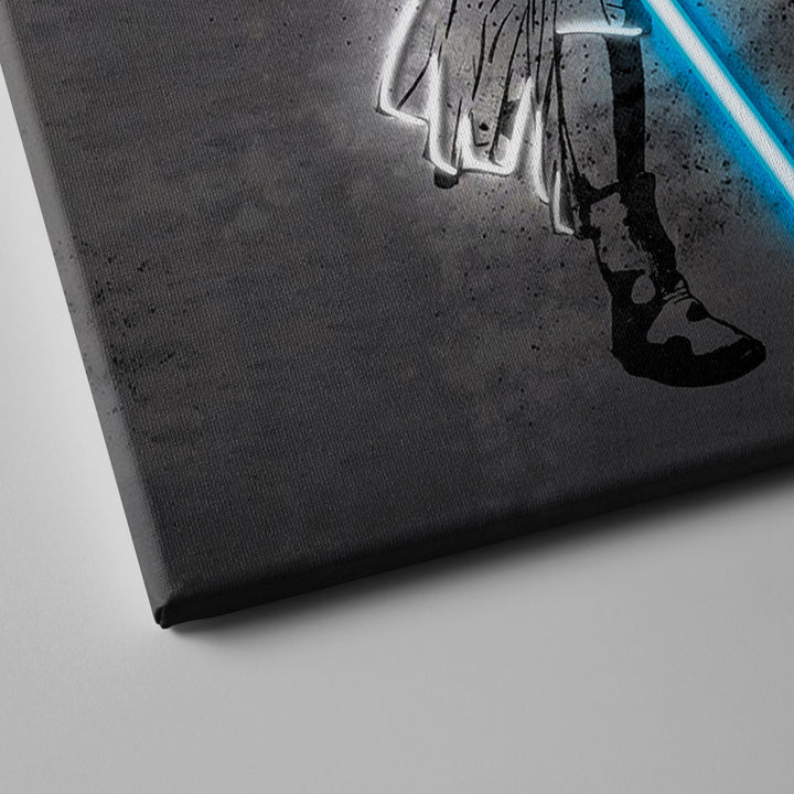 Rey Skywalker Canvas | Star Wars Neon Wall Art - CanvasNeon