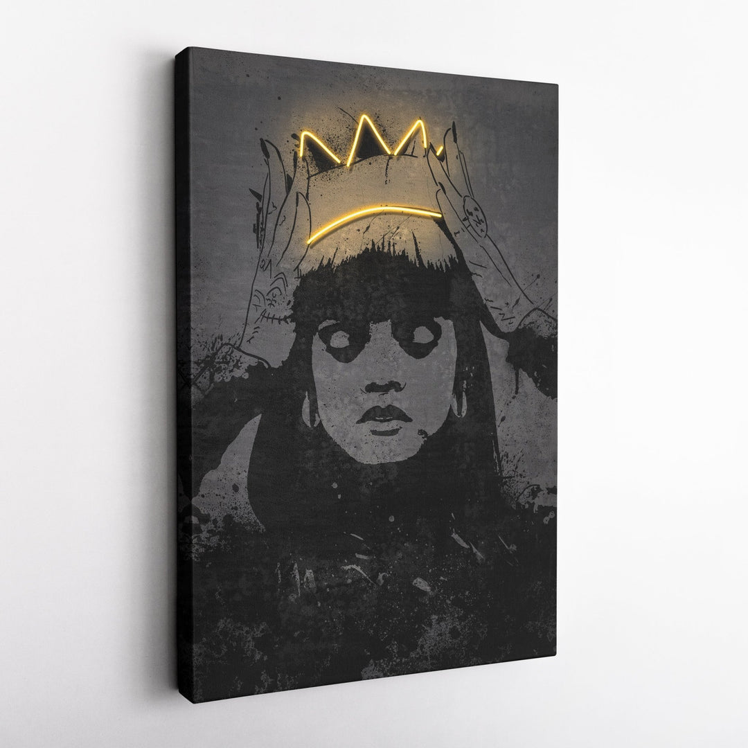 Rihanna Neon Canvas Art | Music Wall Decor - CanvasNeon