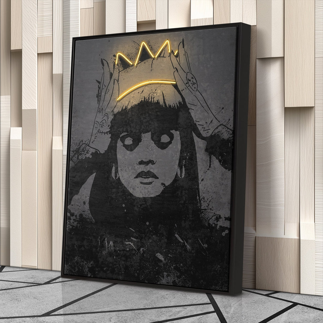 Rihanna Neon Canvas Art | Music Wall Decor - CanvasNeon