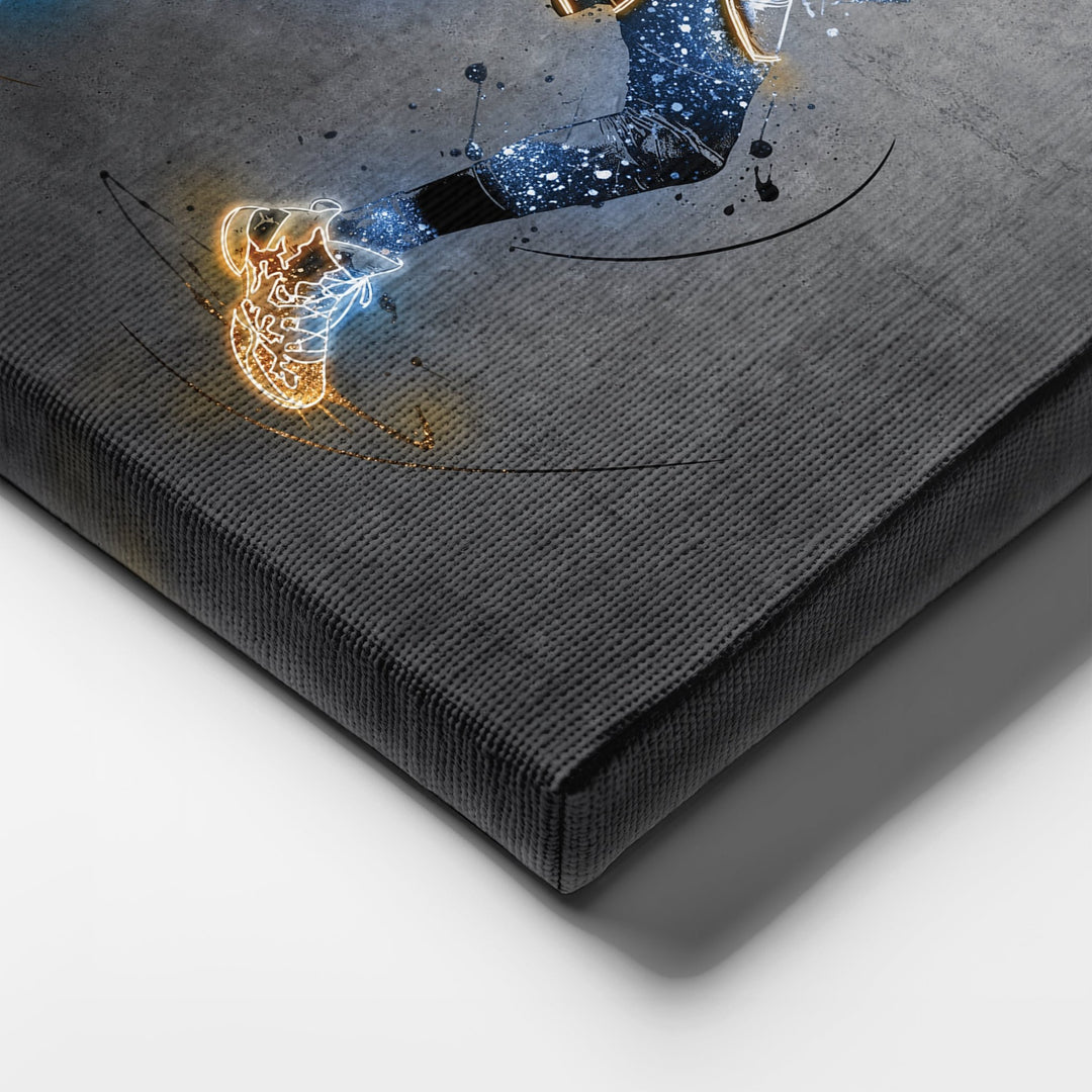 Russell Westbrook Neon Canvas Art | Modern Wall Decor for Thunder Fans - CanvasNeon