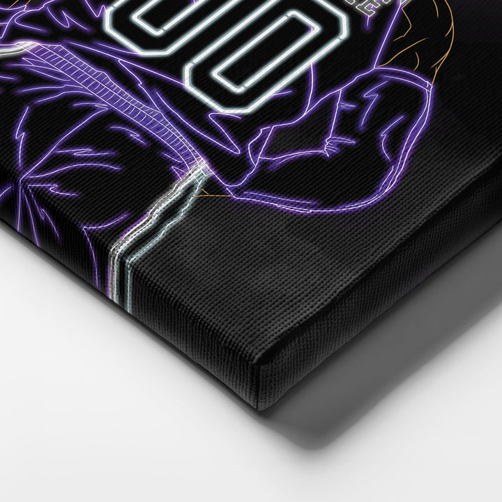 Sacramento Kings Personalized Jersey Canvas | Neon Wall Art - CanvasNeon