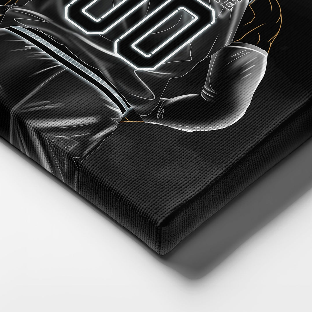 San Antonio Spurs Personalized Jersey Canvas | Neon Wall Art - CanvasNeon