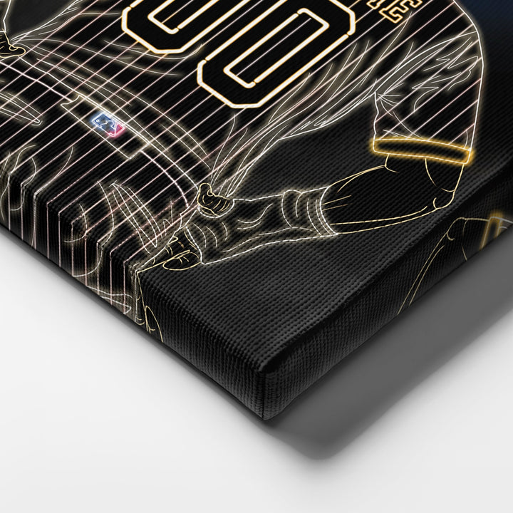 San Diego Padres Personalized Jersey Canvas | Neon Wall Art - CanvasNeon