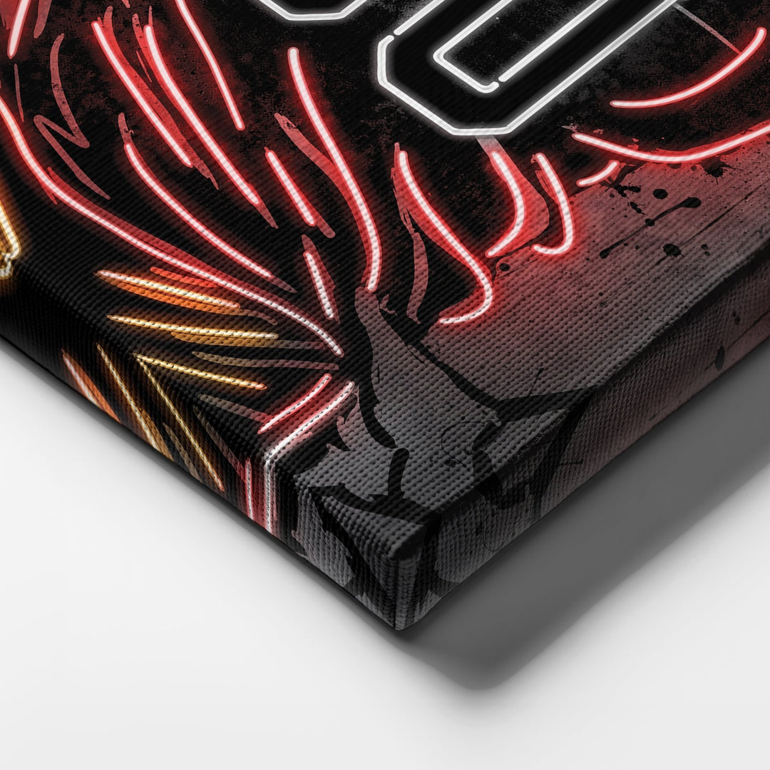 San Francisco 49ers Custom Jersey Canvas | Neon Wall Art - CanvasNeon