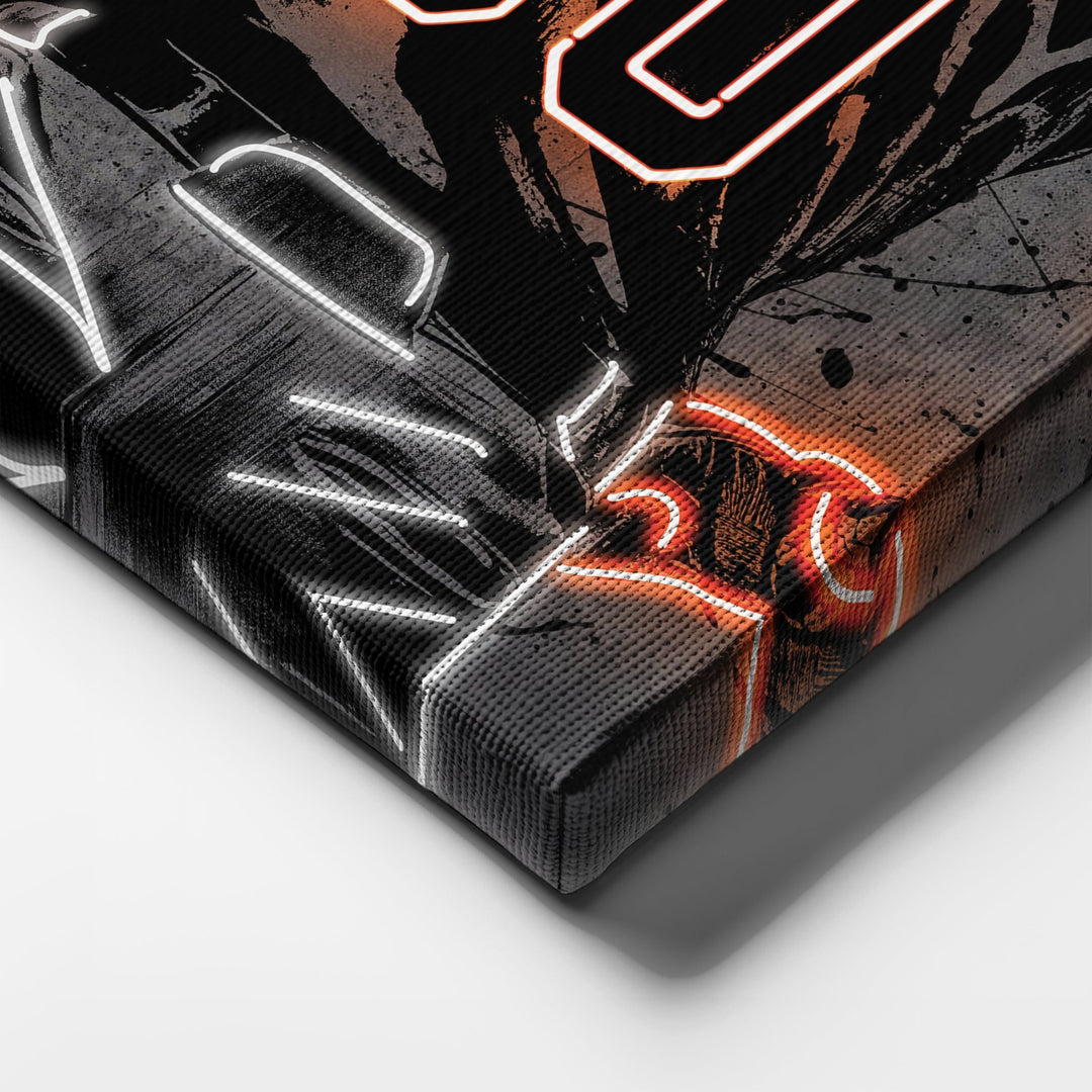San Francisco Giants Custom Jersey Canvas | Neon Wall Art - CanvasNeon