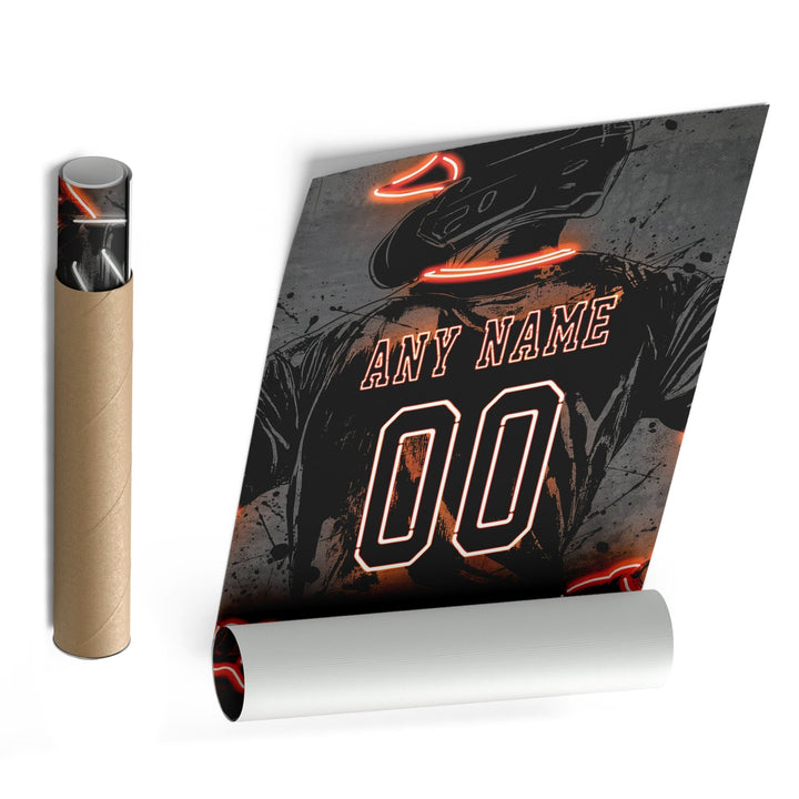 San Francisco Giants Custom Jersey Canvas | Neon Wall Art - CanvasNeon