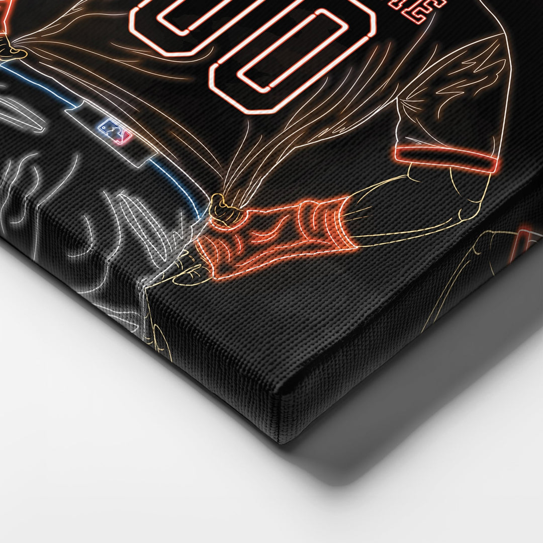 San Francisco Giants Personalized Jersey Canvas | Neon Wall Art - CanvasNeon