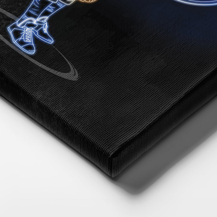 Sandy Koufax Neon Canvas Art | Dodgers Wall Decor - CanvasNeon